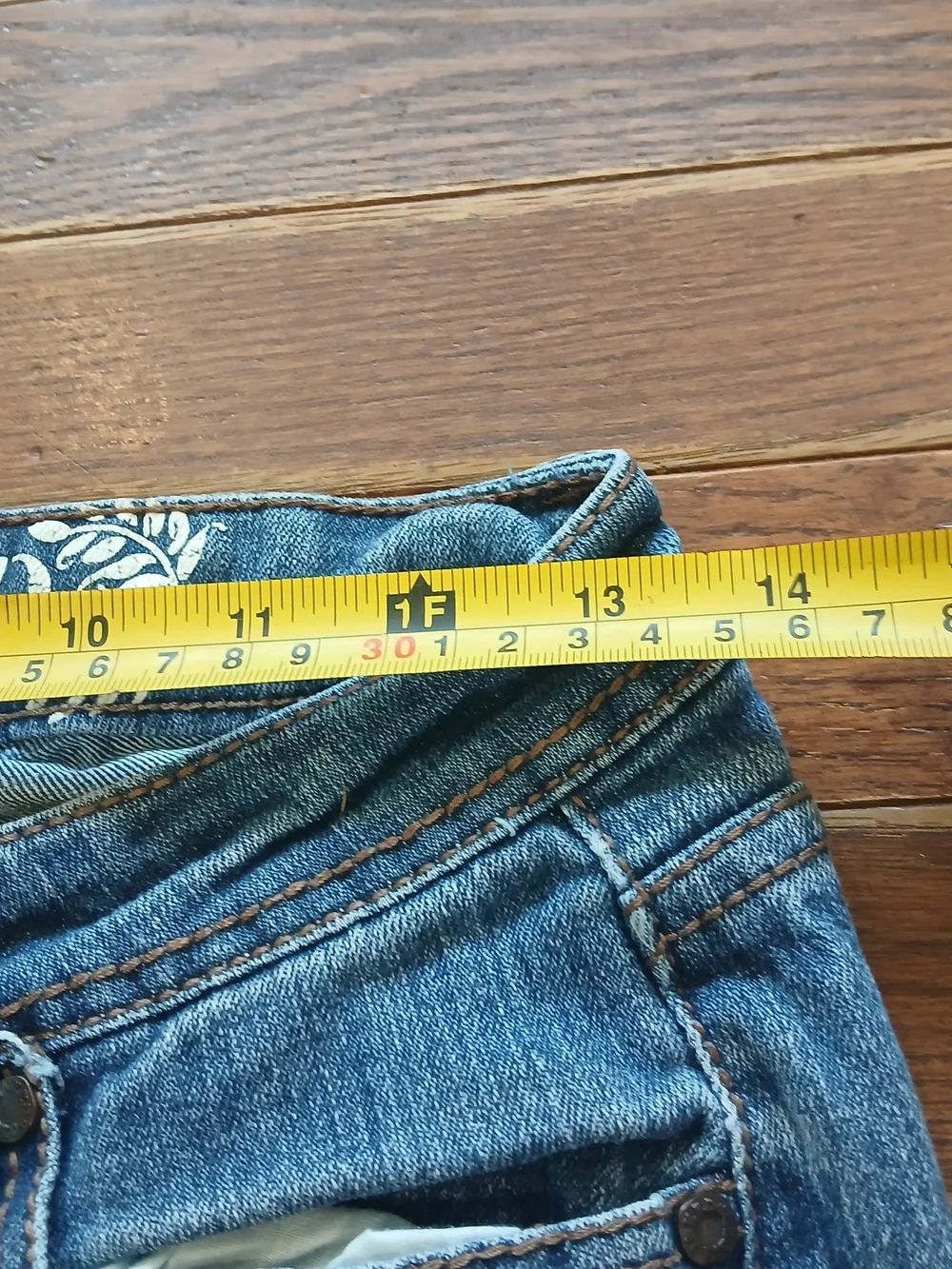 Inked And faded Curvy Flare Women's Blue Bootcut Jeans Sz 4 Western Cowgirl